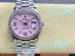 8+ Factory Pink Opal Dial 904l Steel Rolex Day-Date I 3255 Copy Watch